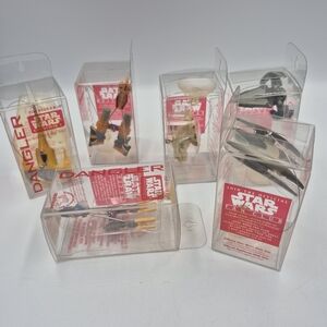 Vintage Star Wars Episode 1 Dangler Collectible Set Of 6